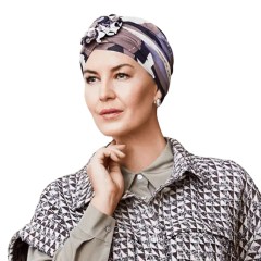 Turban Lotus print Autumn sculptures OMC